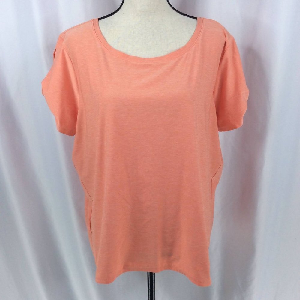 Eddie‎ Bauer Top Womens Size 2XL Twist Knot Short Sleeve